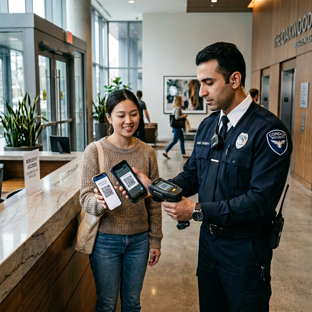 Guardia con dispositivo de escaneo